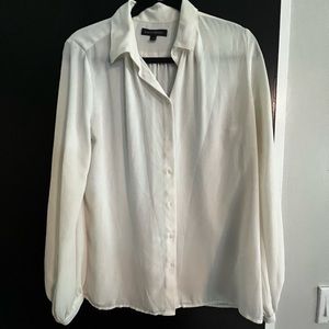 Banana Republic cream blouse